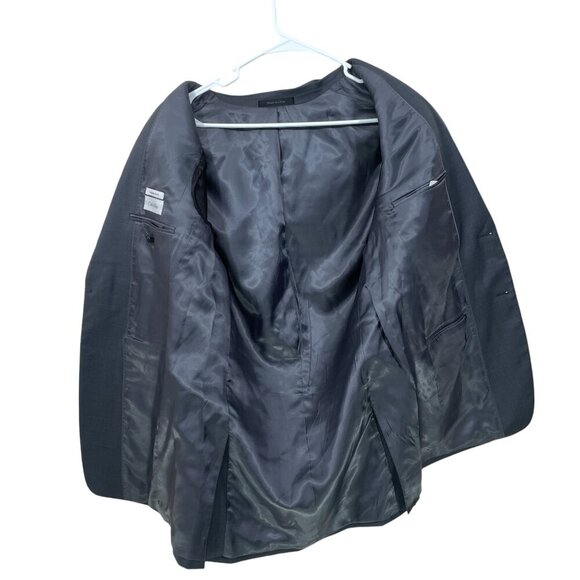 Calvin Klein Men's 38L Extreme‎ Slim Fit 100% Wool Blazer Gray 2 Button - Picture 5 of 7